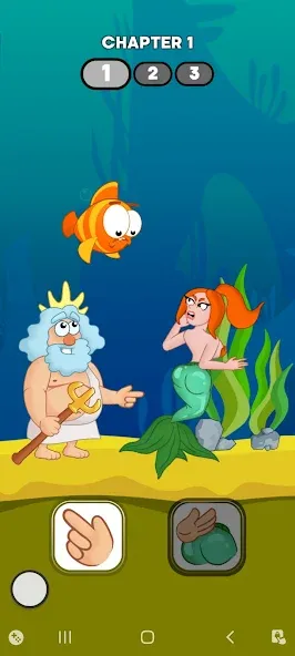 Neptune vs Mermaid: Fish Prank (Нептун против Русалки) [МОД: Бесконечные деньги, Монеты и Мега MOD] Screenshot 1