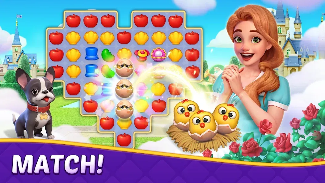 Matching Story - Puzzle Games (Матчинг Стори) [МОД: Бесконечные деньги, Монеты и Мега MOD] Screenshot 4