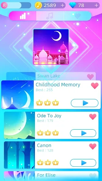 Piano Music Go-EDM Piano Games [МОД: Все открыто, Дополнительные деньги и Меню MOD] Screenshot 5