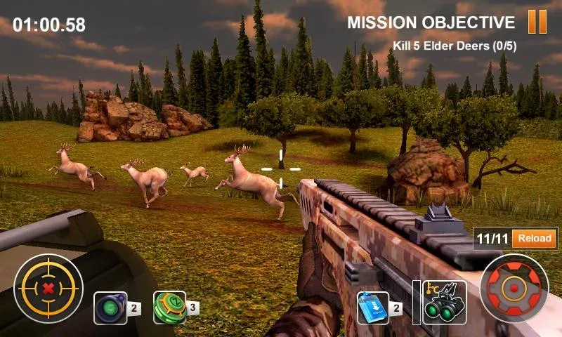 Hunting Safari 3D [МОД: Меню, Бесконечные монеты и Открытые уровни] Screenshot 1