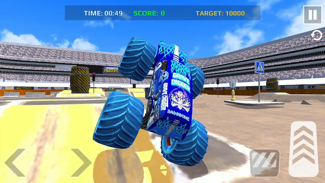Car Games: Monster Truck Stunt (Монстртрак стант) [МОД: Много монет, Открытые уровни и Мега MOD] Screenshot 3