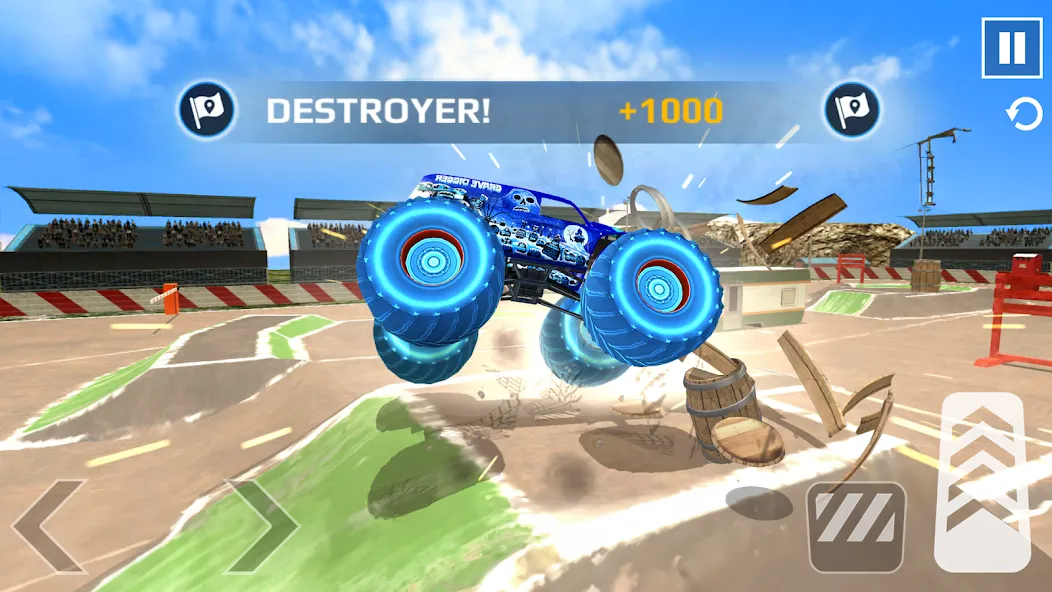 Car Games: Monster Truck Stunt (Монстртрак стант) [МОД: Много монет, Открытые уровни и Мега MOD] Screenshot 4