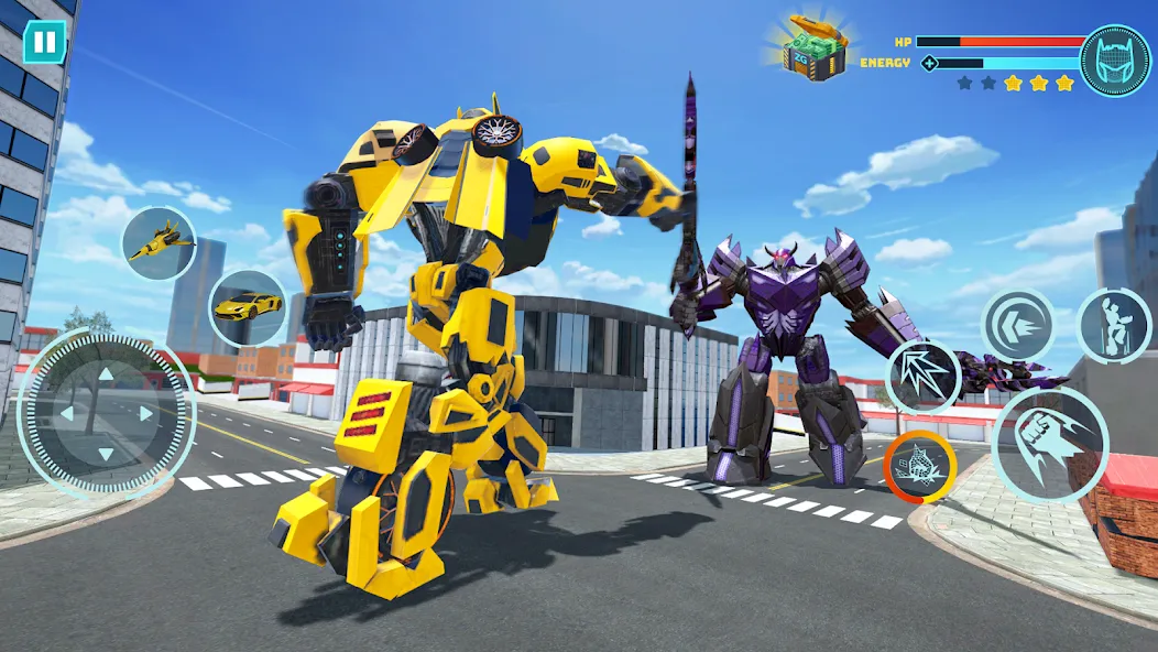 Robot Game: Transform & Fight (Робот Игра Трансформация Автомобиля) [МОД: Деньги, Монеты и Меню MOD] Screenshot 1