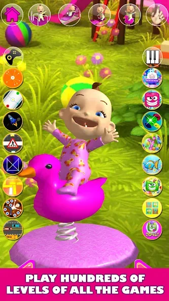 Talking Babsy Baby [МОД: Бесконечные деньги, Монеты и Мега MOD] Screenshot 2
