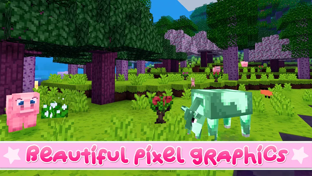 Kawaii World - Craft and Build (Кавайи Ворлд) [МОД: Много монет, Открытые уровни и Мега MOD] Screenshot 4