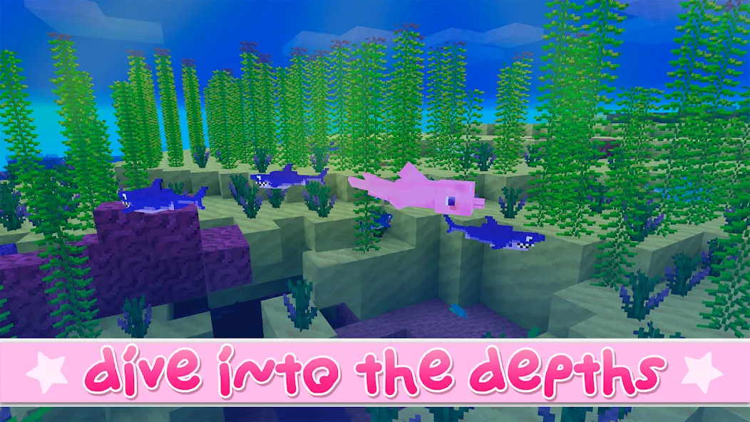Kawaii World - Craft and Build (Кавайи Ворлд) [МОД: Много монет, Открытые уровни и Мега MOD] Screenshot 5