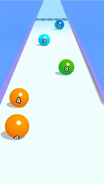 Ball Run 2048: merge number (Бол Ран 2048) [МОД: Меню, Бесконечные монеты и Открытые уровни] Screenshot 1