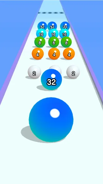 Ball Run 2048: merge number (Бол Ран 2048) [МОД: Меню, Бесконечные монеты и Открытые уровни] Screenshot 3