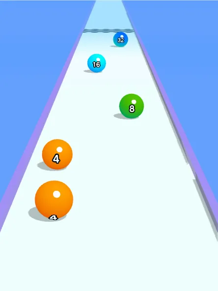 Ball Run 2048: merge number (Бол Ран 2048) [МОД: Меню, Бесконечные монеты и Открытые уровни] Screenshot 5