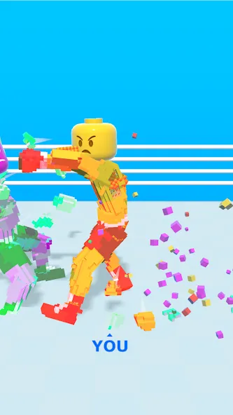 Block Fighter: Boxing Battle (Блок Файтер) [МОД: Меню, Бесконечные монеты и Открытые уровни] Screenshot 2