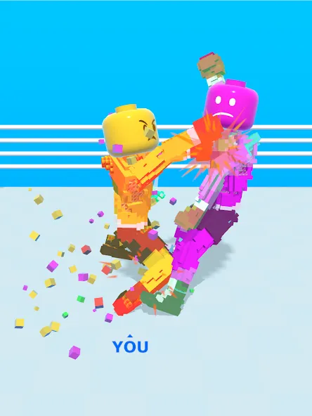 Block Fighter: Boxing Battle (Блок Файтер) [МОД: Меню, Бесконечные монеты и Открытые уровни] Screenshot 5