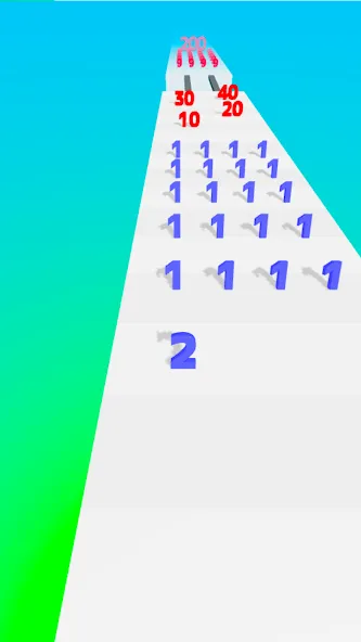 Number Master: Run and merge (Намбер Мастер) [МОД: Много денег, Монет и Все открыто] Screenshot 1