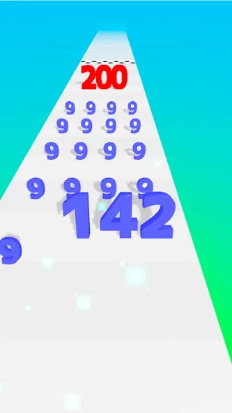 Number Master: Run and merge (Намбер Мастер) [МОД: Много денег, Монет и Все открыто] Screenshot 2