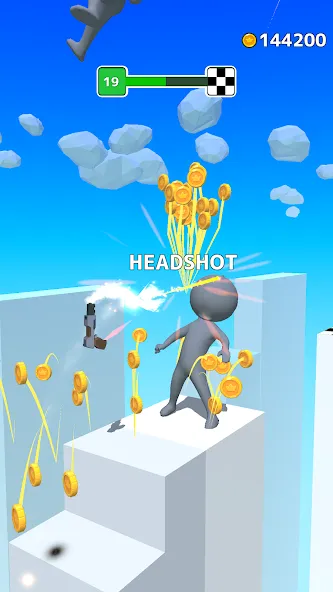 Gun Sprint (Ган Спринт) [МОД: Много монет, Открытые уровни и Мега MOD] Screenshot 3