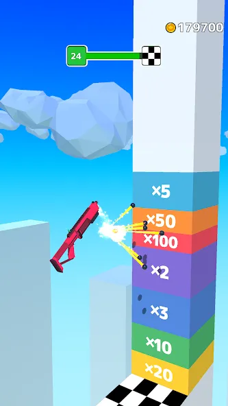 Gun Sprint (Ган Спринт) [МОД: Много монет, Открытые уровни и Мега MOD] Screenshot 5