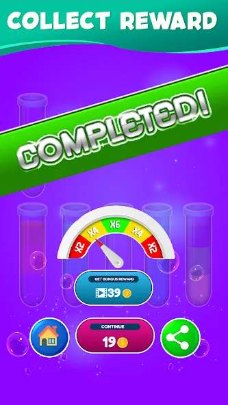 Water Sort Color Sorting games (Вотер Сорт Колор Сортинг гейм) [МОД: Деньги, Монеты и Меню MOD] Screenshot 3