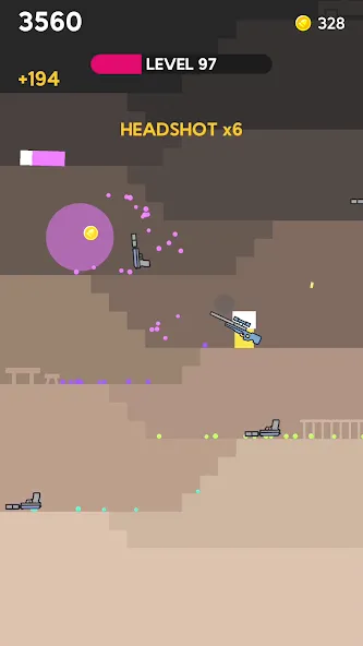 Mr Gun (Мистер Ган) [МОД: Меню, Бесконечные монеты и Открытые уровни] Screenshot 3