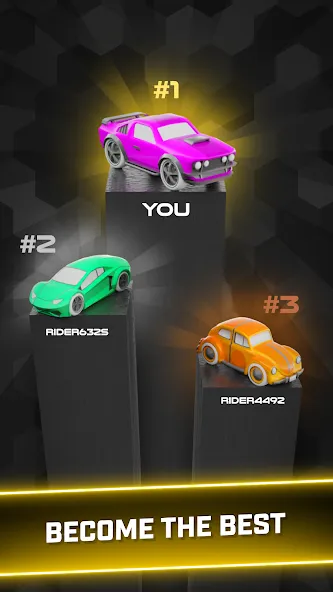 Rider Worlds - Neon Bike Races (Райдер Ворлдс) [МОД: Много денег, Монет и Все открыто] Screenshot 5