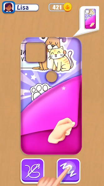 Phone Case DIY Mobile Games [МОД: Меню, Бесконечные монеты и Открытые уровни] Screenshot 3
