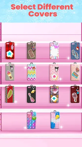Phone Case DIY: Mobile Cover (Фоун Кейс ДИИ делай сам) [МОД: Меню, Бесконечные монеты и Открытые уровни] Screenshot 4