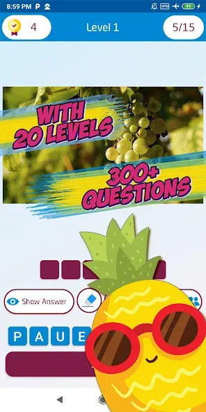 Guess the fruit name game [МОД: Бесконечные деньги, Монеты и Мега MOD] Screenshot 3