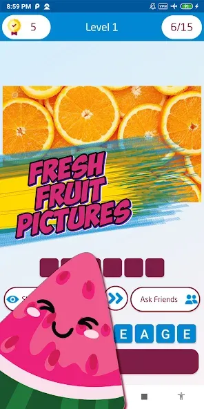 Guess the fruit name game [МОД: Бесконечные деньги, Монеты и Мега MOD] Screenshot 4