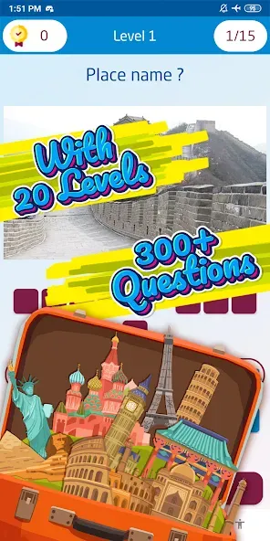 Guess the famous place [МОД: Много монет, Открытые уровни и Мега MOD] Screenshot 3