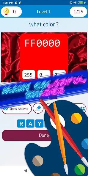 Guess the color game [МОД: Все открыто, Дополнительные деньги и Меню MOD] Screenshot 4