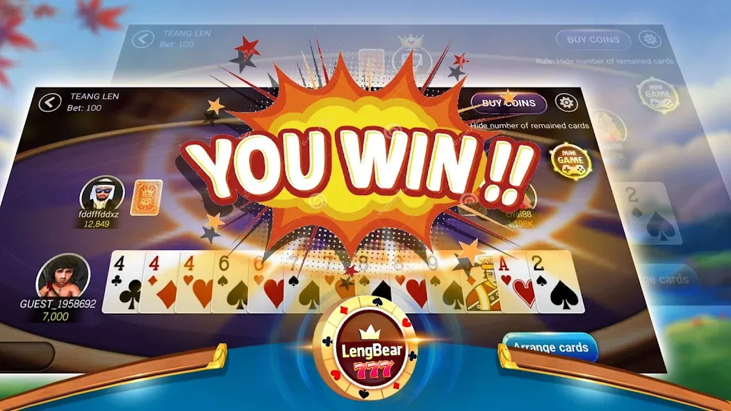 LengBear 777 - Khmer Games (Ленгбир 777) [МОД: Меню, Бесконечные монеты и Открытые уровни] Screenshot 2