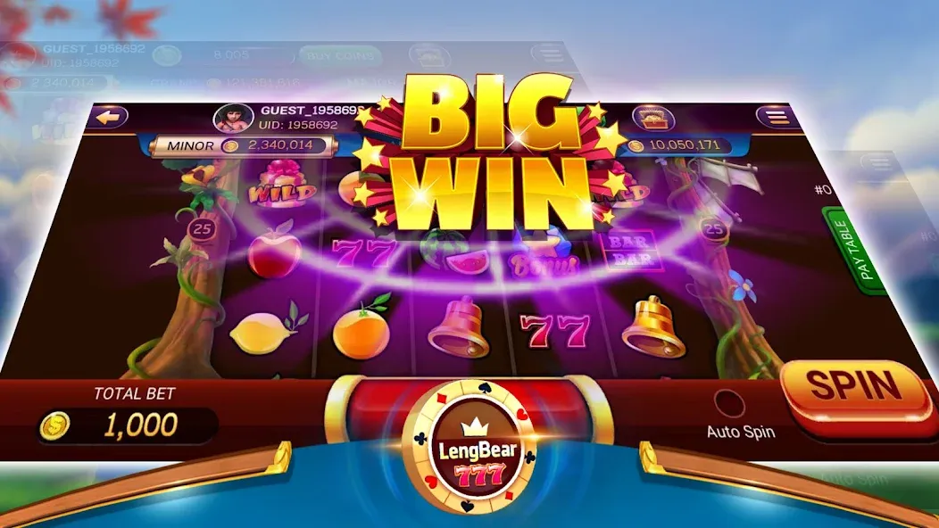 LengBear 777 - Khmer Games (Ленгбир 777) [МОД: Меню, Бесконечные монеты и Открытые уровни] Screenshot 3