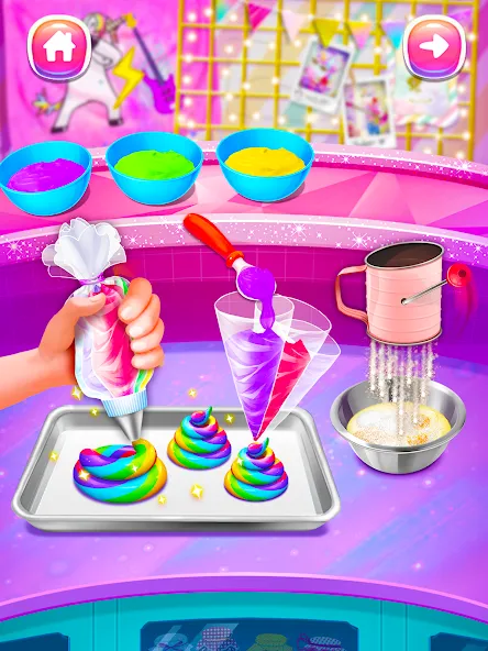 Girl Games: Unicorn Cooking [МОД: Все открыто, Дополнительные деньги и Меню MOD] Screenshot 2