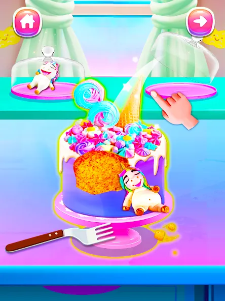 Girl Games: Unicorn Cooking [МОД: Все открыто, Дополнительные деньги и Меню MOD] Screenshot 5