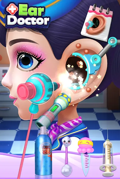 Ear Doctor [МОД: Много монет, Открытые уровни и Мега MOD] Screenshot 1