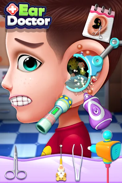 Ear Doctor [МОД: Много монет, Открытые уровни и Мега MOD] Screenshot 2