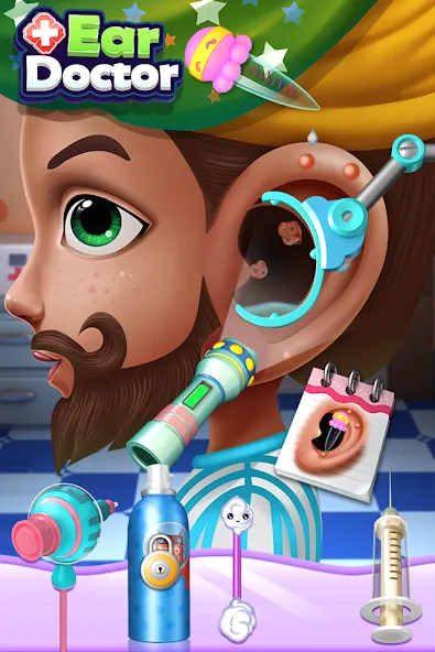 Ear Doctor [МОД: Много монет, Открытые уровни и Мега MOD] Screenshot 5