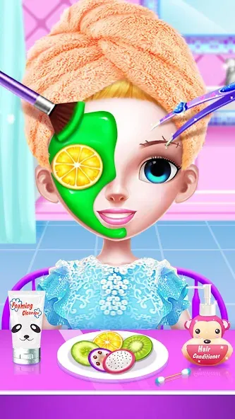 Princess Makeup Salon [МОД: Все открыто, Дополнительные деньги и Меню MOD] Screenshot 1