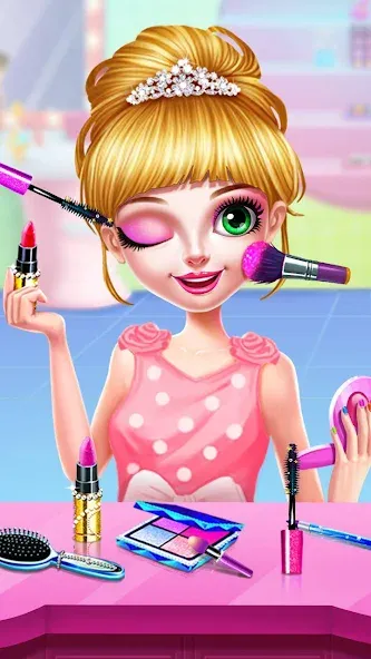 Princess Makeup Salon [МОД: Все открыто, Дополнительные деньги и Меню MOD] Screenshot 2