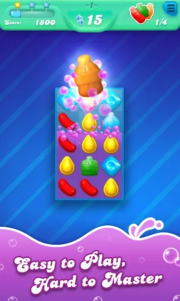 Candy Crush Soda Saga (Кенди Краш Сода Сага) [МОД: Меню, Бесконечные монеты и Открытые уровни] Screenshot 1