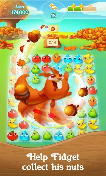 Farm Heroes Super Saga (Фарм Хероес Супер Сага) [МОД: Деньги, Монеты и Меню MOD] Screenshot 2