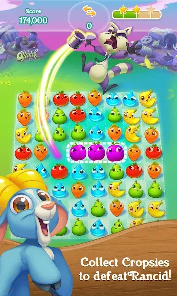 Farm Heroes Super Saga (Фарм Хероес Супер Сага) [МОД: Деньги, Монеты и Меню MOD] Screenshot 3