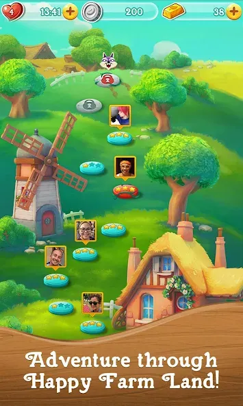 Farm Heroes Super Saga (Фарм Хероес Супер Сага) [МОД: Деньги, Монеты и Меню MOD] Screenshot 4