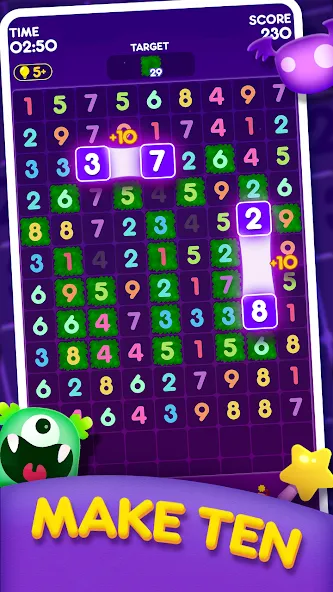 Ten Crush (Тен Краш) [МОД: Бесконечные деньги, Монеты и Мега MOD] Screenshot 2