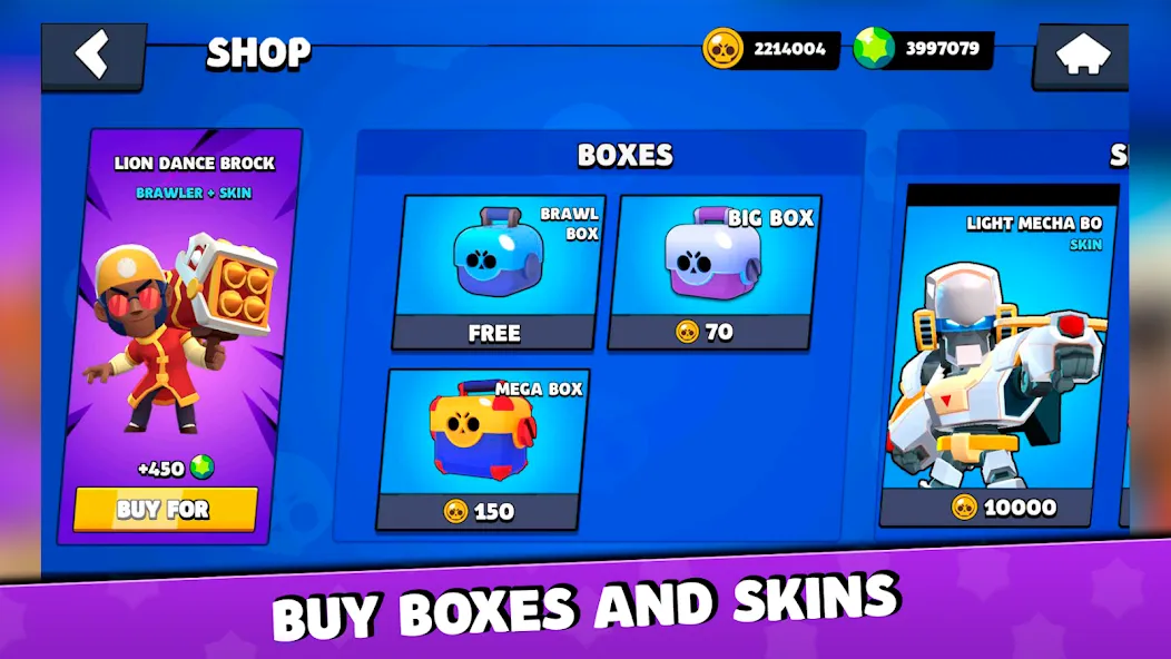 Box Simulator for Brawl Stars [МОД: Много денег, Монет и Все открыто] Screenshot 2