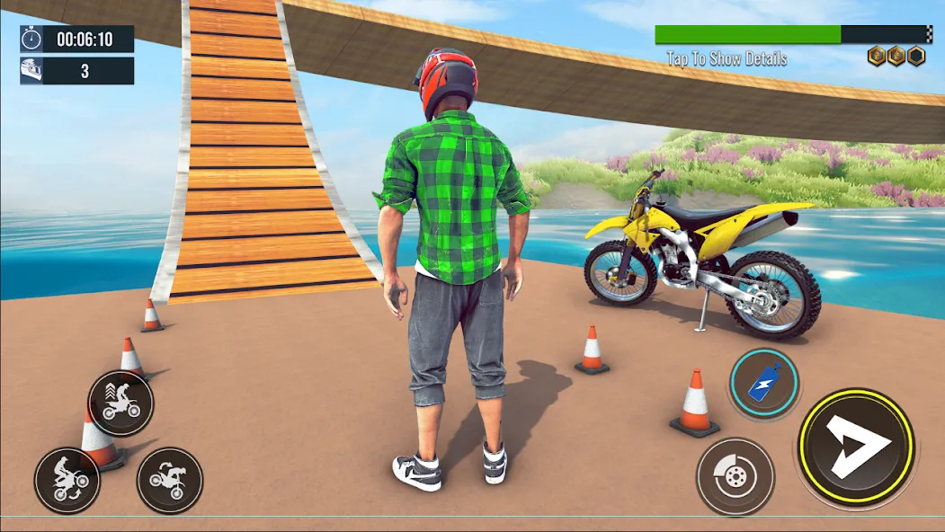 Bike Stunt : Motorcycle Game [МОД: Все открыто, Дополнительные деньги и Меню MOD] Screenshot 1
