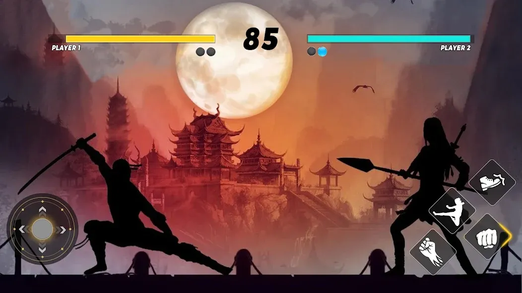 Sword Shadow Fighting Game 3D [МОД: Меню, Бесконечные монеты и Открытые уровни] Screenshot 2