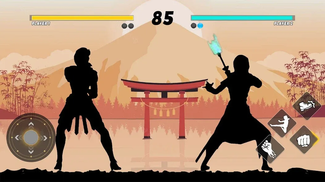 Sword Shadow Fighting Game 3D [МОД: Меню, Бесконечные монеты и Открытые уровни] Screenshot 4