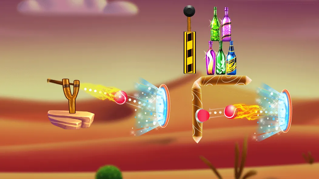 Bottle Shooting Game 2 [МОД: Меню, Бесконечные монеты и Открытые уровни] Screenshot 3