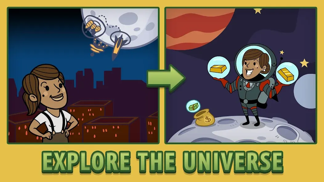 AdVenture Capitalist (ЭдВенчер Капиталист) [МОД: Деньги, Монеты и Меню MOD] Screenshot 4
