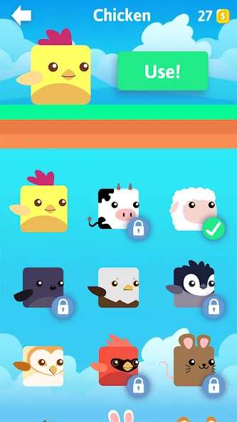 Stacky Bird: Fun Egg Dash Game (тэки птица) [МОД: Все открыто, Дополнительные деньги и Меню MOD] Screenshot 4