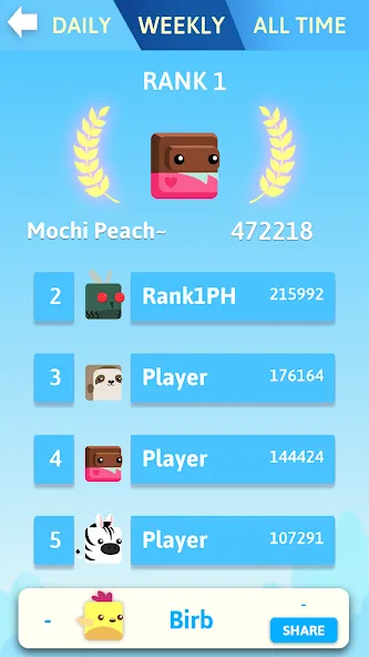 Stacky Bird: Fun Egg Dash Game (тэки птица) [МОД: Все открыто, Дополнительные деньги и Меню MOD] Screenshot 5